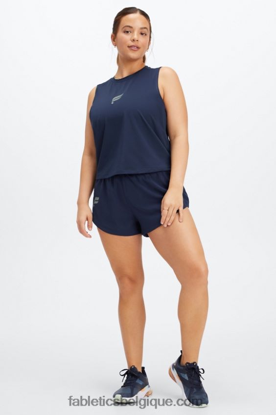 phoenix respire réservoir musculaire femmes Fabletics 404P0T2264 bleu marine/logo réfléchissant