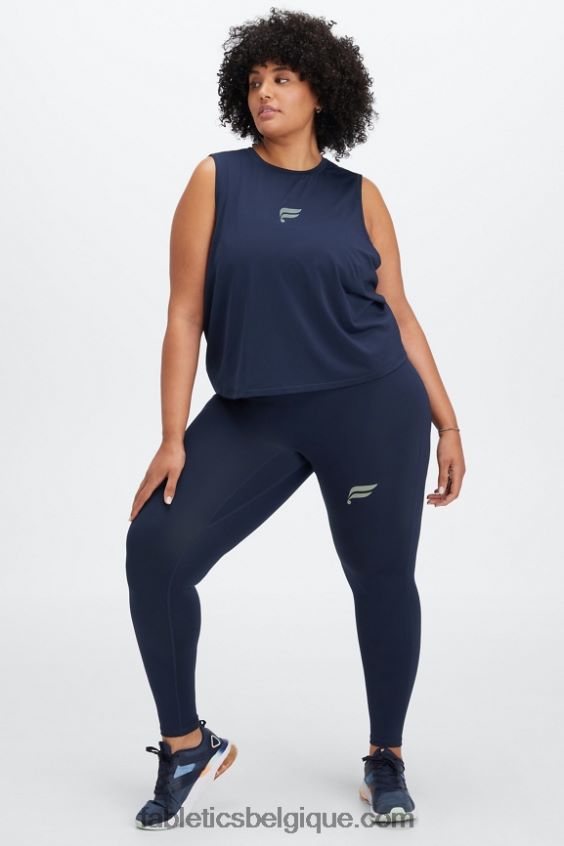 phoenix respire réservoir musculaire femmes Fabletics 404P0T2265 bleu marine/logo réfléchissant