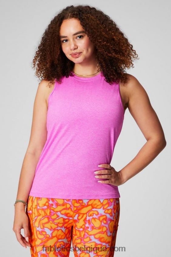 réservoir arrière ouvert dry-flex femmes Fabletics 404P0T2116 bruyère d\'évasion rose