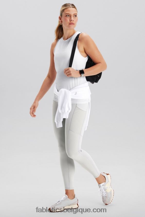réservoir arrière ouvert dry-flex femmes Fabletics 404P0T2118 blanc classique