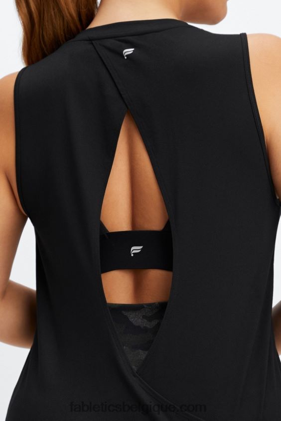 réservoir arrière ouvert dry-flex femmes Fabletics 404P0T2119 noir