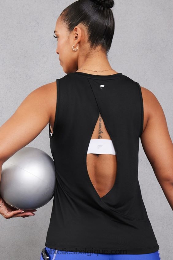 réservoir arrière ouvert dry-flex femmes Fabletics 404P0T2119 noir