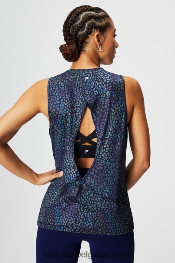 réservoir arrière ouvert dry-flex femmes Fabletics 404P0T2120 carte thermique léopard