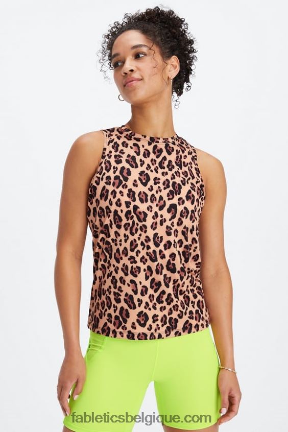 réservoir arrière ouvert dry-flex femmes Fabletics 404P0T2122 léopard naturel