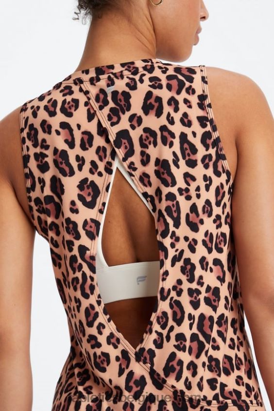 réservoir arrière ouvert dry-flex femmes Fabletics 404P0T2122 léopard naturel
