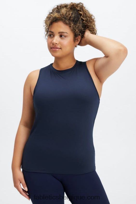 réservoir arrière ouvert dry-flex femmes Fabletics 404P0T2123 bleu marine profond