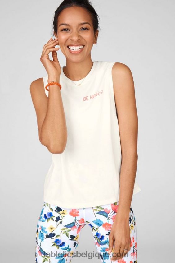 réservoir de gia femmes Fabletics 404P0T2418 blanc en sourdine
