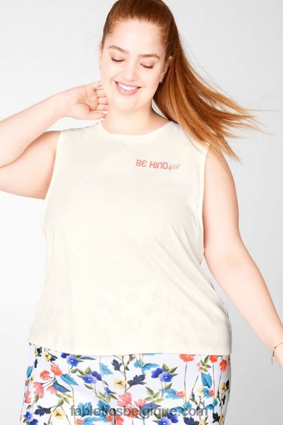 réservoir de gia femmes Fabletics 404P0T2419 blanc en sourdine