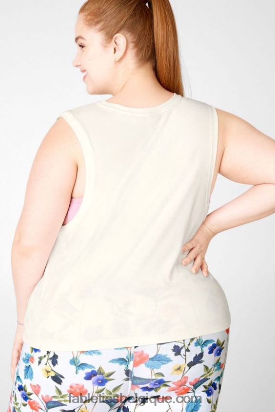 réservoir de gia femmes Fabletics 404P0T2419 blanc en sourdine