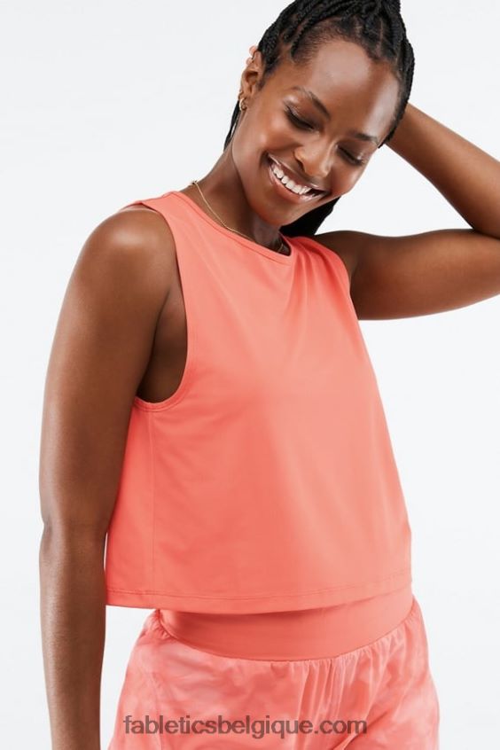 réservoir de muscle teagan femmes Fabletics 404P0T2203 brume de corail