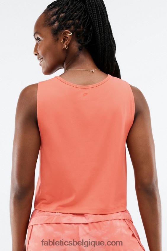 réservoir de muscle teagan femmes Fabletics 404P0T2203 brume de corail