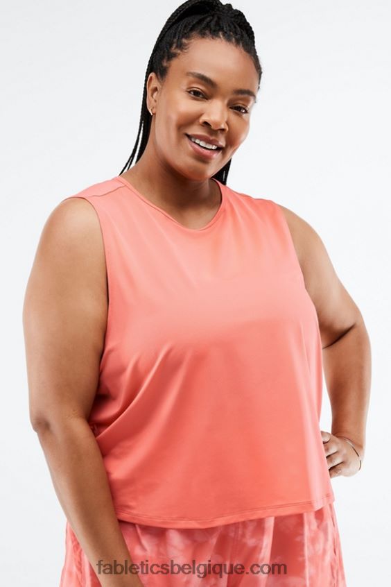 réservoir de muscle teagan femmes Fabletics 404P0T2204 brume de corail