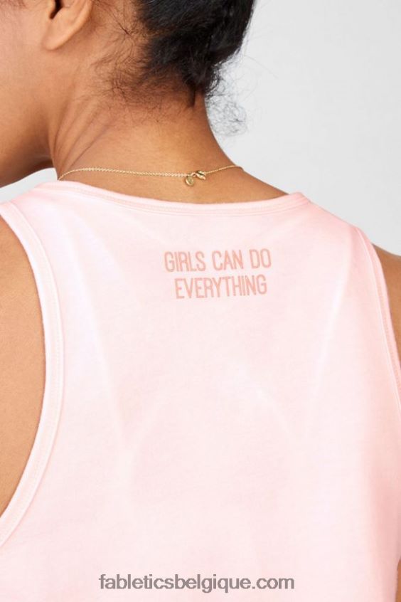 réservoir de terrain de jeu femmes Fabletics 404P0T2399 bruyère de goyave / les filles peuvent tout faire