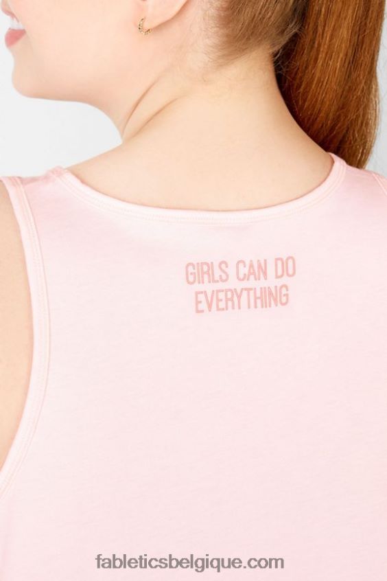 réservoir de terrain de jeu femmes Fabletics 404P0T2400 bruyère de goyave / les filles peuvent tout faire