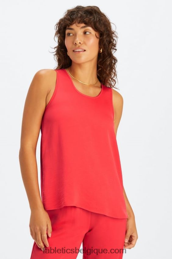 réservoir ecosatin femmes Fabletics 404P0T2231 rouge fraise