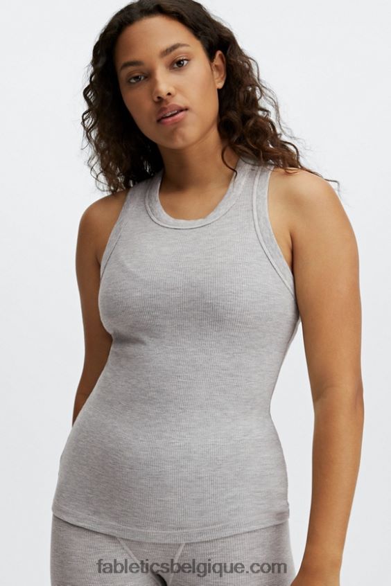 réservoir à gaufres tinsley femmes Fabletics 404P0T2247 gris clair chiné