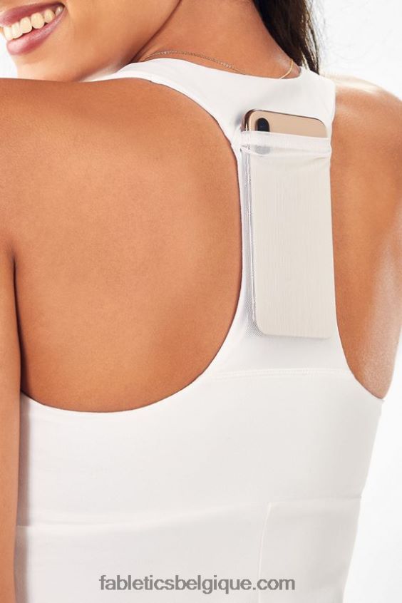 réservoir intégré en déplacement femmes Fabletics 404P0T2370 blanc