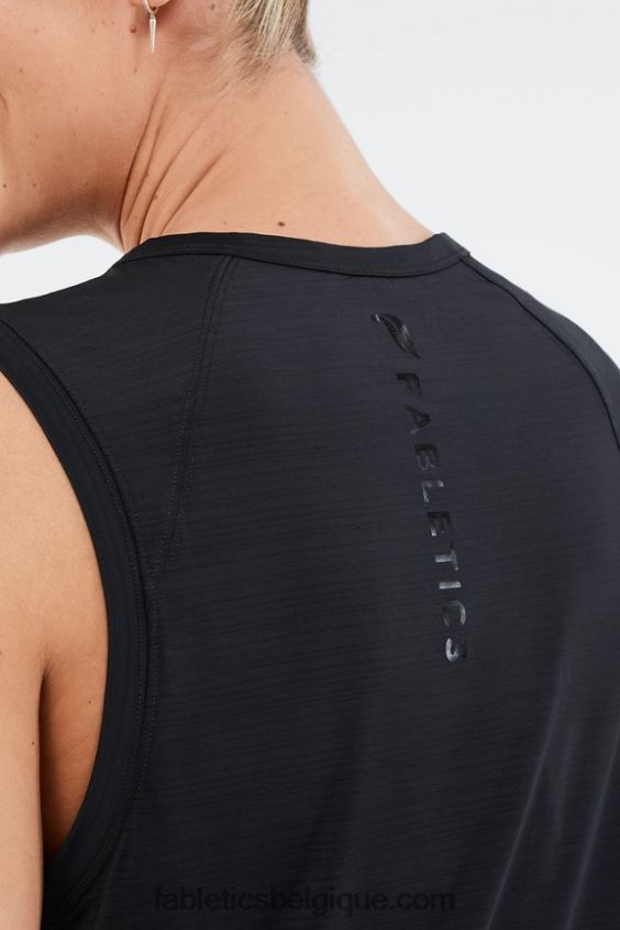 réservoir musculaire éco-responsable femmes Fabletics 404P0T2305 logo en aluminium noir
