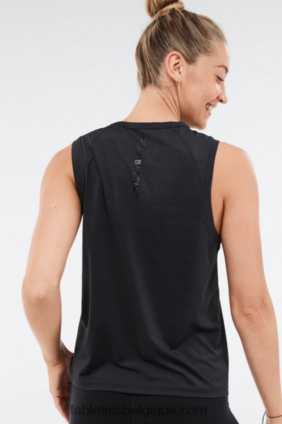 réservoir musculaire éco-responsable femmes Fabletics 404P0T2305 logo en aluminium noir