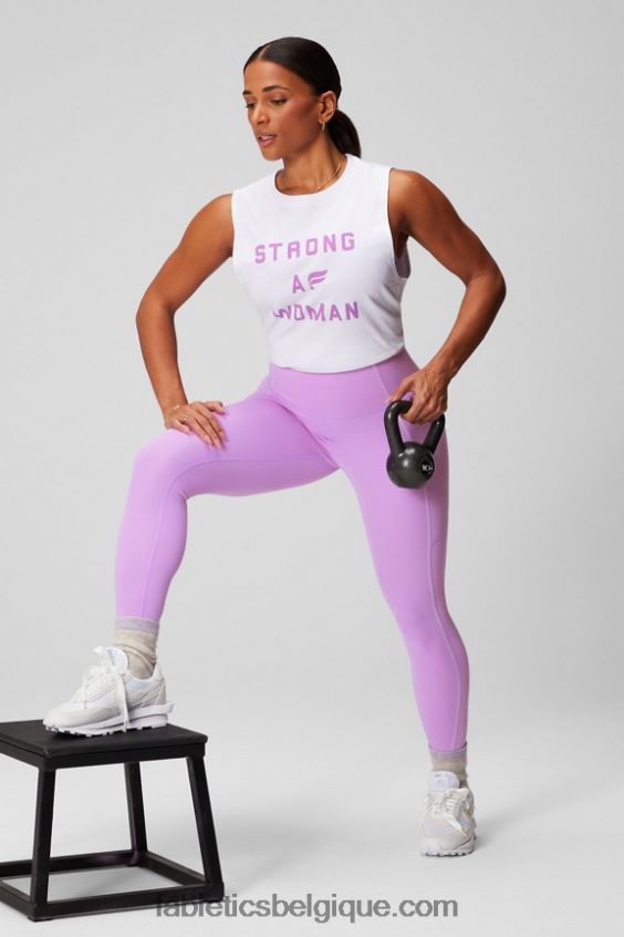 réservoir musculaire de la journée internationale femmes Fabletics 404P0T2168 blanc classique/graphique
