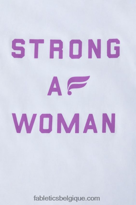 réservoir musculaire de la journée internationale femmes Fabletics 404P0T2169 blanc classique/graphique