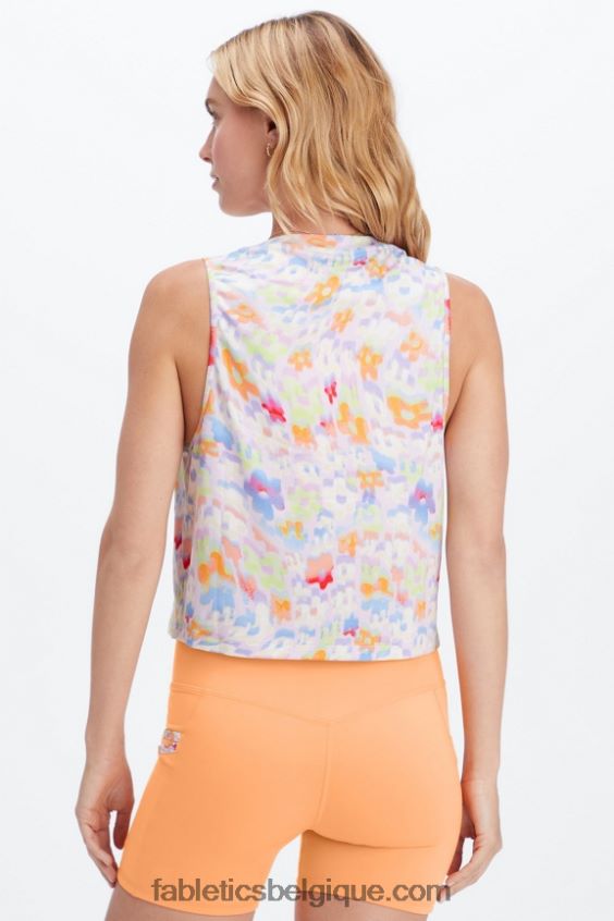 réservoir musculaire dry-flex femmes Fabletics 404P0T2206 club floral/athlétique nouvelle vague