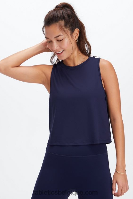 réservoir musculaire dry-flex femmes Fabletics 404P0T2208 bleu marine profond