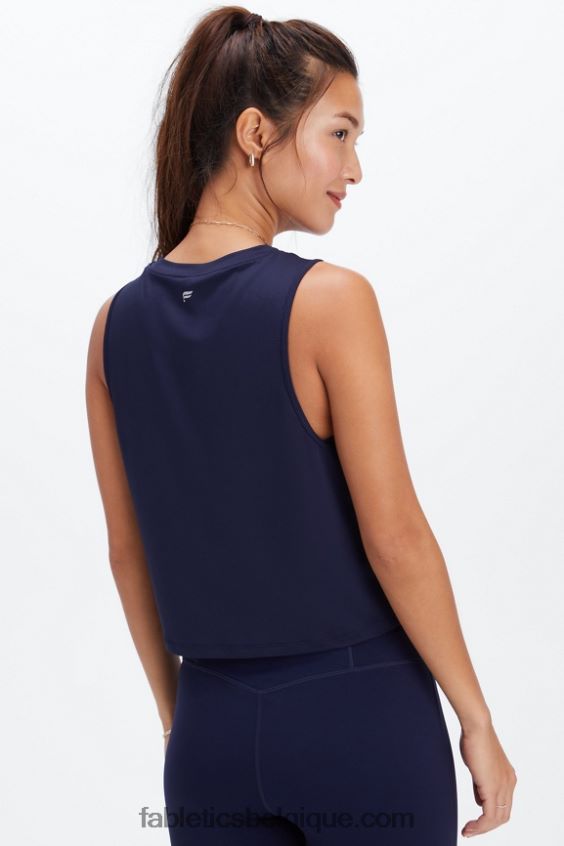 réservoir musculaire dry-flex femmes Fabletics 404P0T2208 bleu marine profond