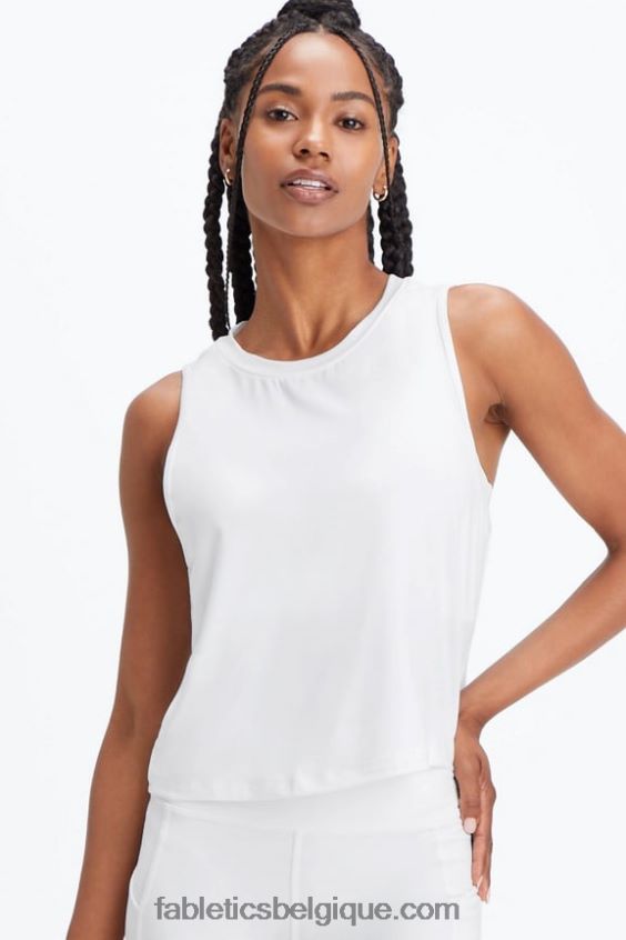 réservoir musculaire dry-flex femmes Fabletics 404P0T2209 blanc brillant
