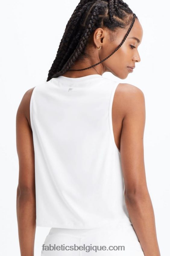 réservoir musculaire dry-flex femmes Fabletics 404P0T2209 blanc brillant