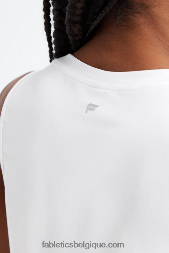 réservoir musculaire dry-flex femmes Fabletics 404P0T2209 blanc brillant