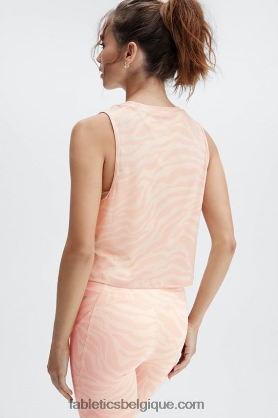 réservoir musculaire dry-flex femmes Fabletics 404P0T2212 grand trait de zèbre
