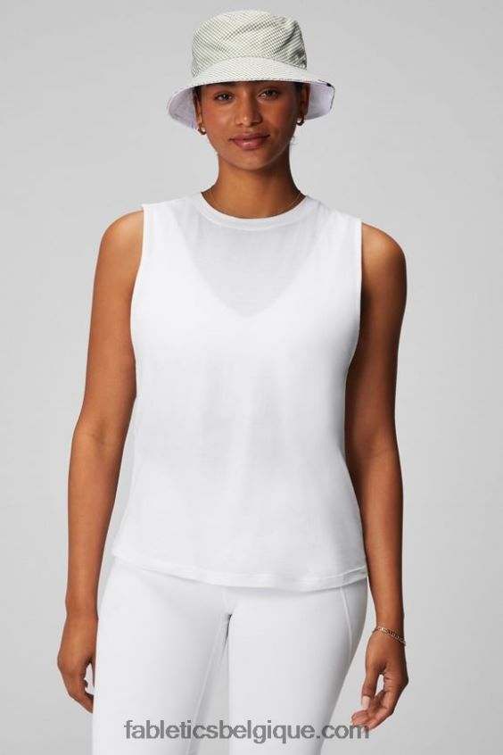 réservoir musculaire mica femmes Fabletics 404P0T2172 blanc classique