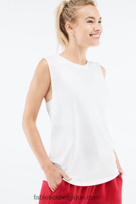 réservoir musculaire mica femmes Fabletics 404P0T2174 blanc
