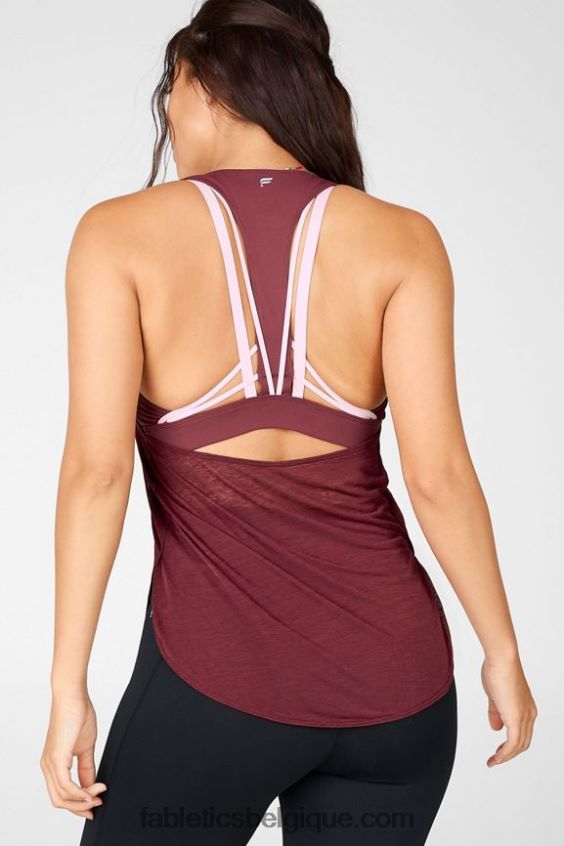soutien-gorge intégré boost femmes Fabletics 404P0T2386 rouille/rose perle