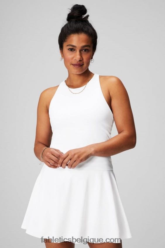 soutien-gorge intégré à bretelles femmes Fabletics 404P0T2132 blanc classique