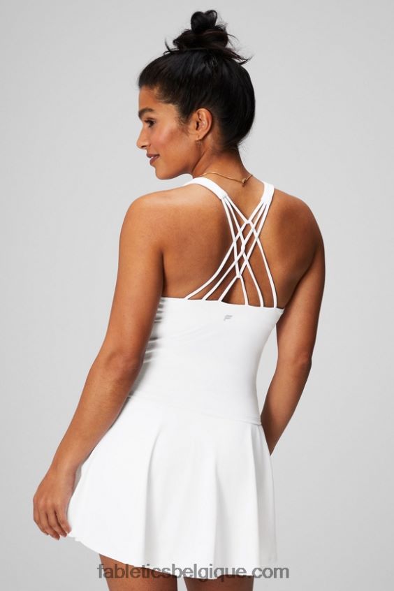 soutien-gorge intégré à bretelles femmes Fabletics 404P0T2132 blanc classique