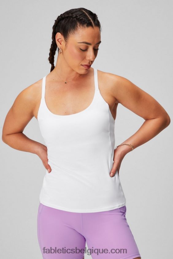 soutien-gorge intégré à emporter femmes Fabletics 404P0T2177 blanc classique
