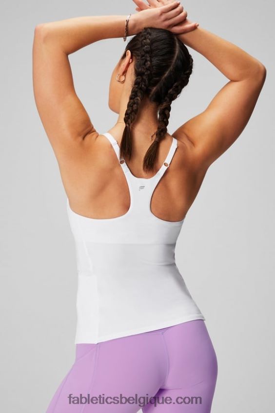 soutien-gorge intégré à emporter femmes Fabletics 404P0T2177 blanc classique