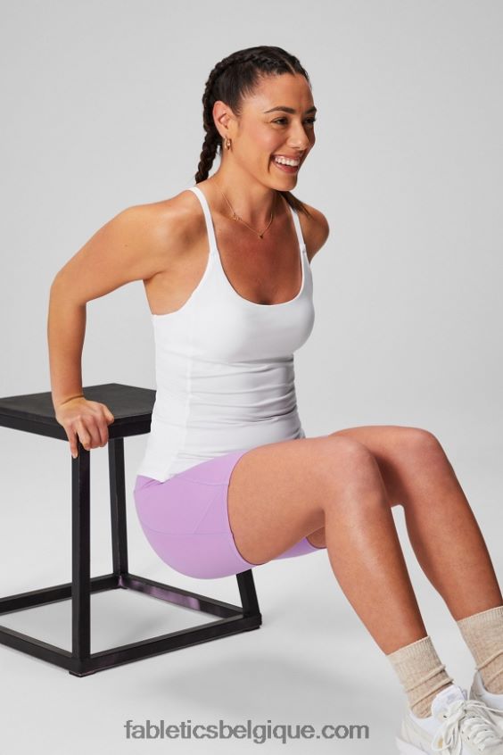 soutien-gorge intégré à emporter femmes Fabletics 404P0T2177 blanc classique