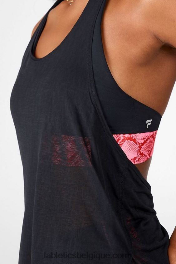 soutien-gorge intégré ryan tank ii femmes Fabletics 404P0T2377 python noir/kaki