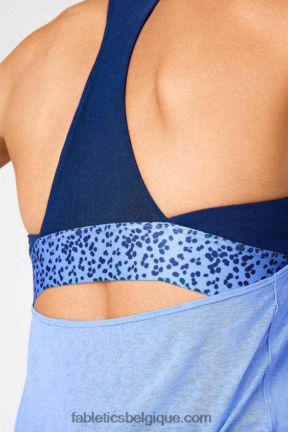 soutien-gorge intégré ryan tank ii femmes Fabletics 404P0T2378 marine/marine tacheté