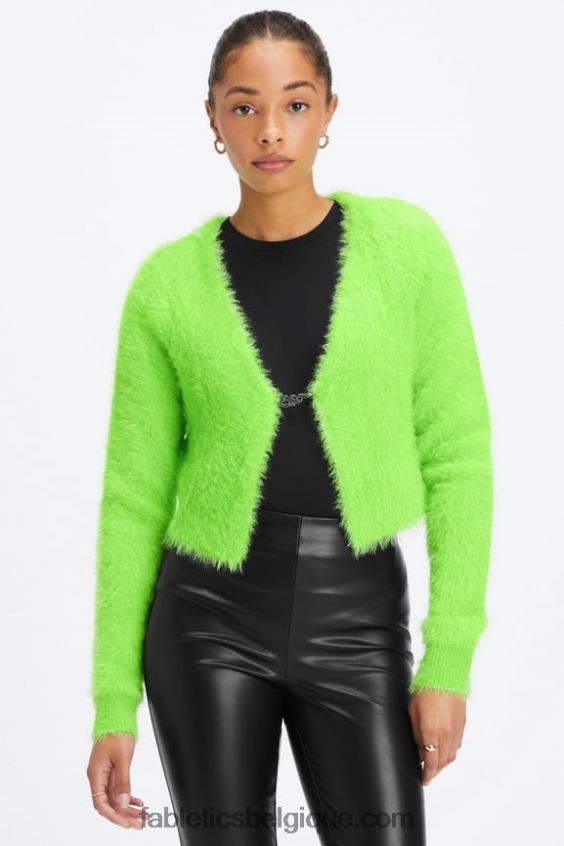 cardigan court femmes Fabletics 404P0T2625 pomme aigre