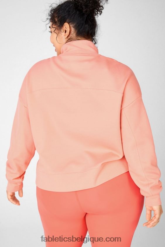 catarina pull col montant demi zip femmes Fabletics 404P0T2533 fleurir