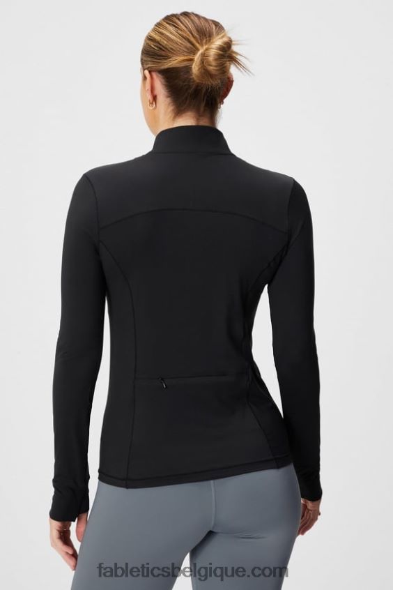 couche intermédiaire à demi-zip phoenix femmes Fabletics 404P0T2581 noir