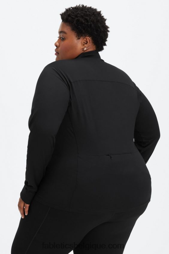 couche intermédiaire à demi-zip phoenix femmes Fabletics 404P0T2584 noir