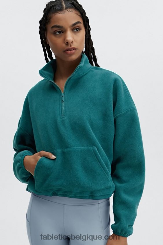 polaire rayne 1/4 zip femmes Fabletics 404P0T2510 fjord