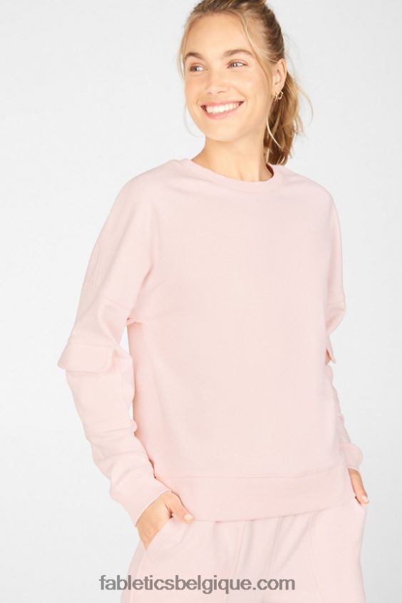 pull cargo en nyla femmes Fabletics 404P0T2534 givre rose