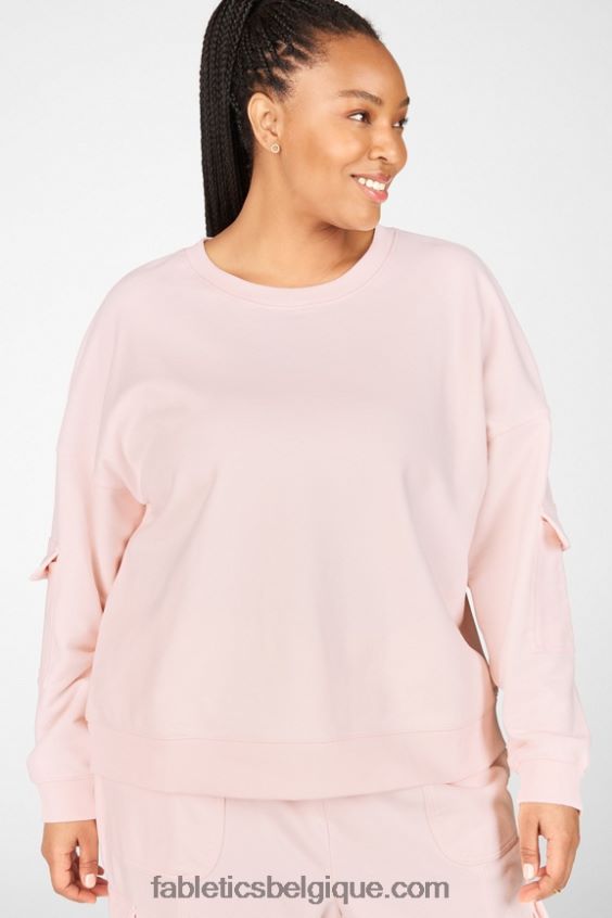 pull cargo en nyla femmes Fabletics 404P0T2535 givre rose