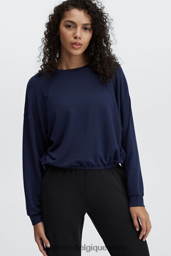 pull cintré de luxe femmes Fabletics 404P0T2426 bleu marine profond
